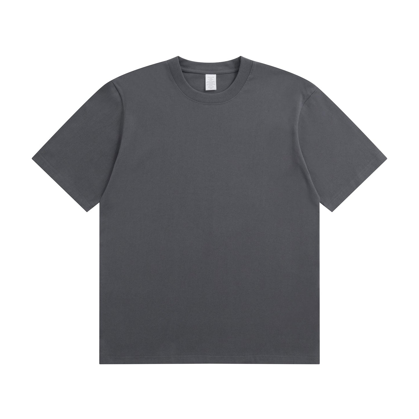 230G Adult Round Neck Short Sleeve T-Shirt - Dark Grey