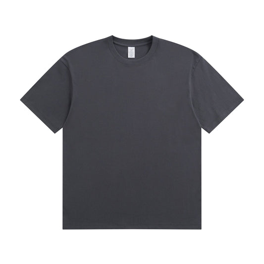 250G Adult Round Neck Short Sleeve T-Shirt - Dark Grey