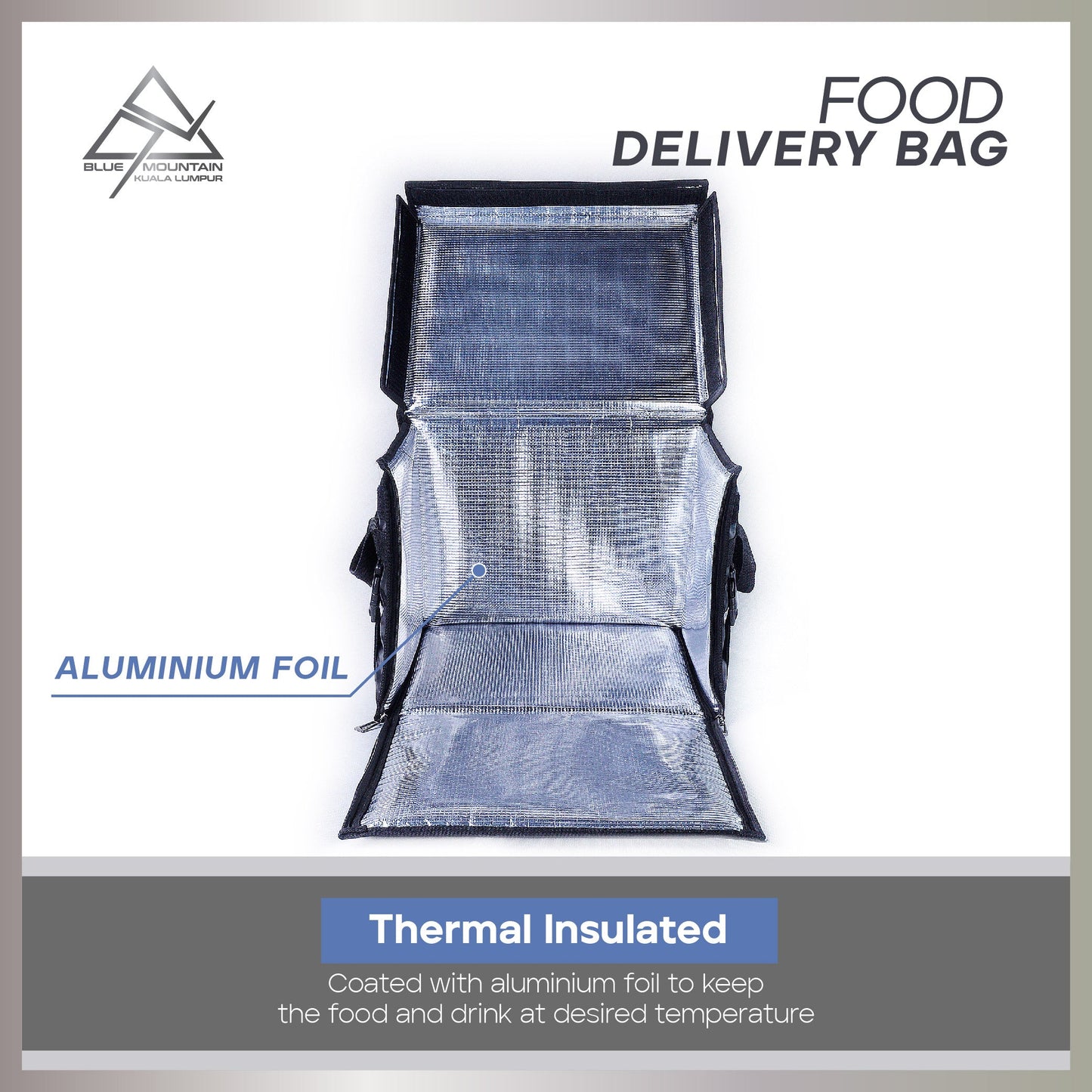 Blue Mountain 52L Food Delivery Bag M Size