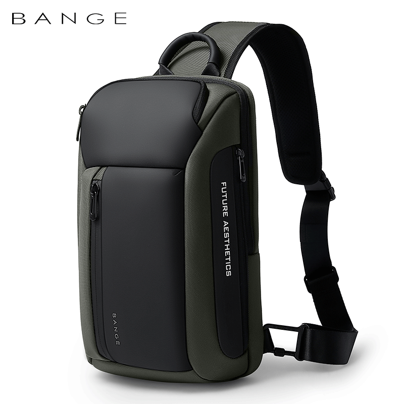 Bange Titan Sling Bag Water-Resistant and Multi Compartment Crossbody Men's Bag Fashion Chest Pack (11")