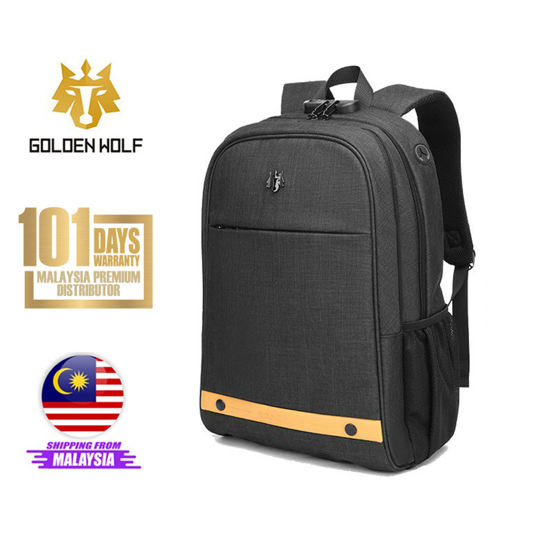 Golden Wolf Trident Backpack (15.6" Laptop)