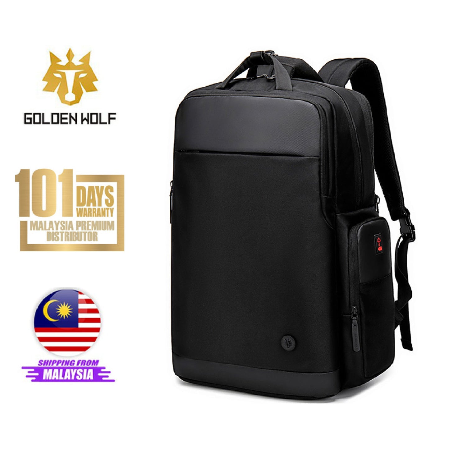 Golden Wolf Agility Backpack (15.6" Laptop)