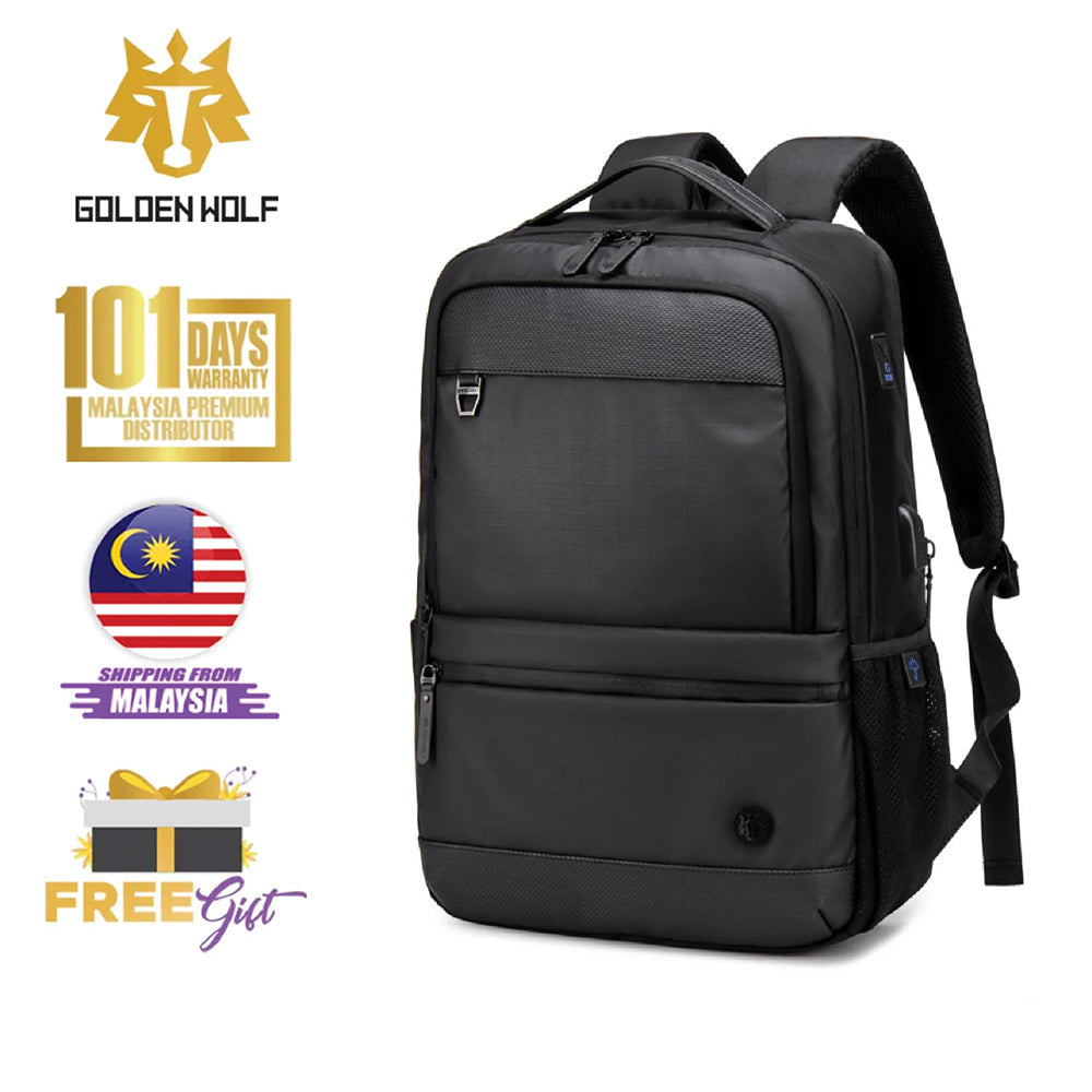 Golden Wolf Phase Backpack (15.6" Laptop)