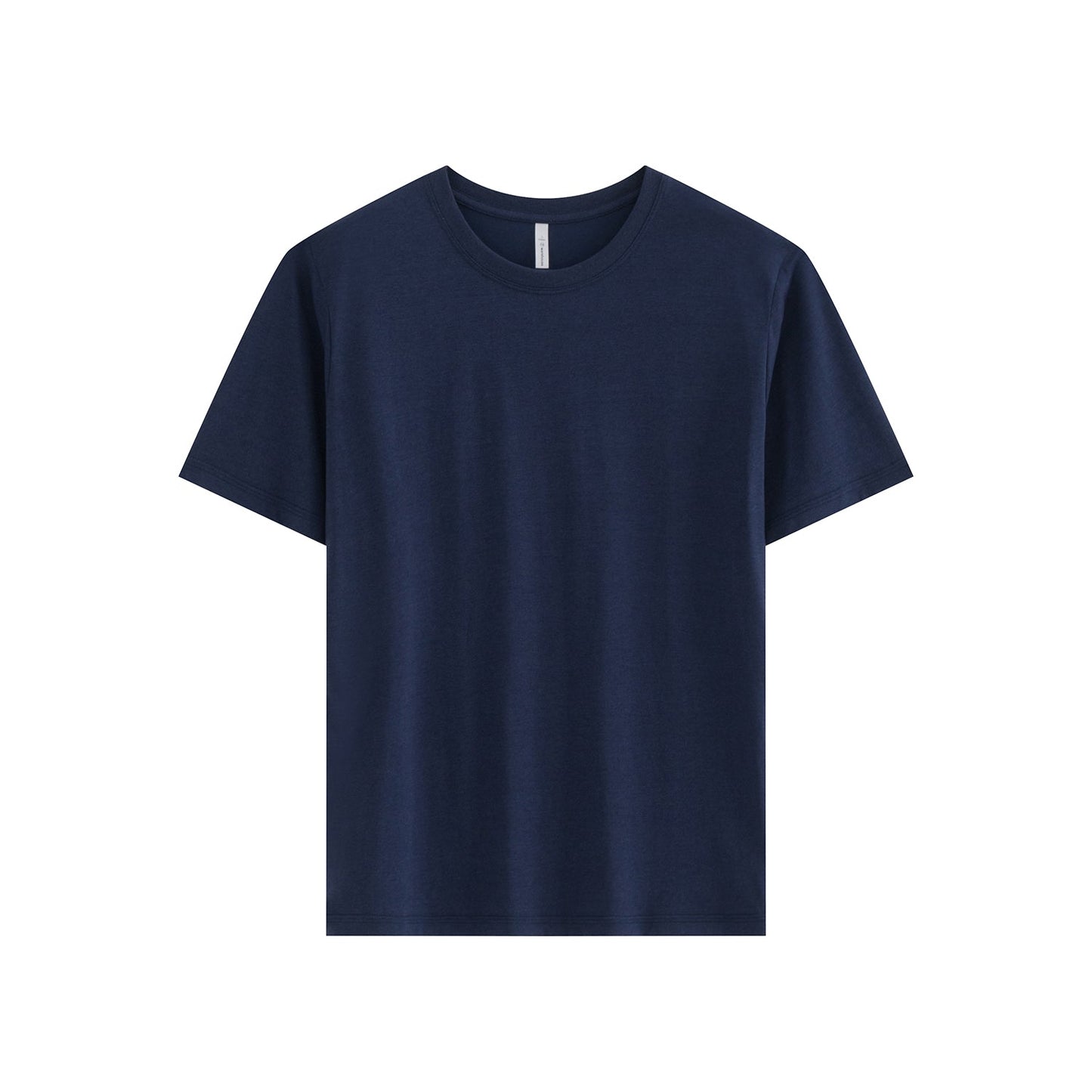 210G IceTech Cotton Adult Round Neck Short Sleeve T-Shirt - Navy Blue