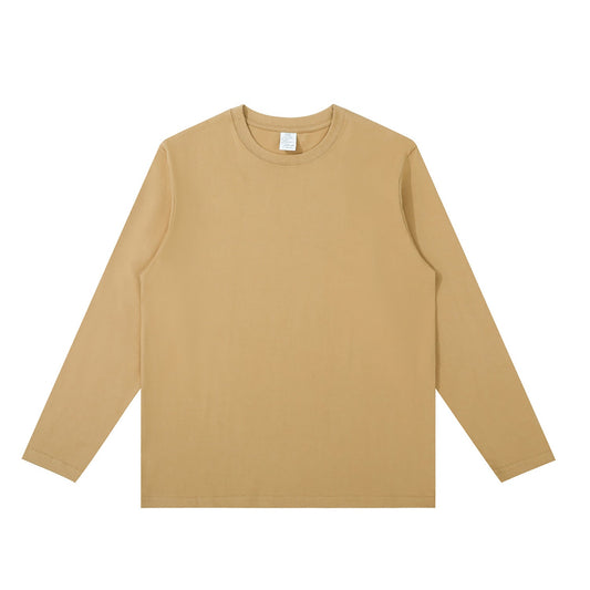 230G Adult Round Neck Long Sleeve T-Shirt - Earthy Yellow