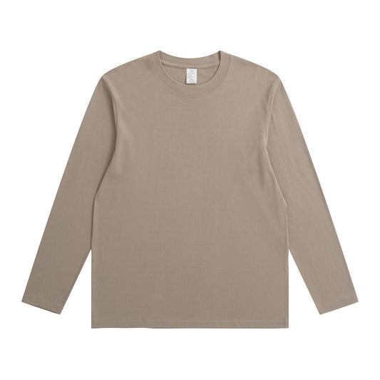 230G Adult Round Neck Long Sleeve T-Shirt - Smoky Brown