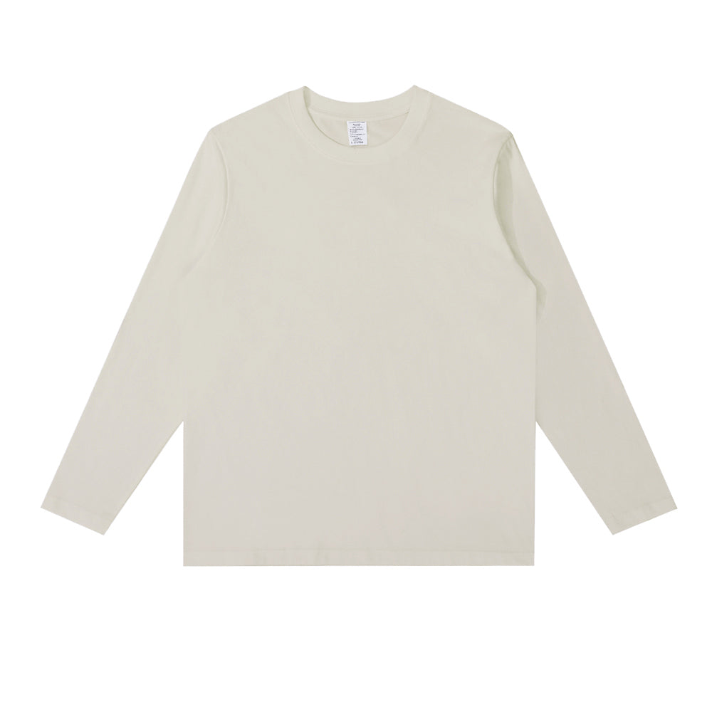 230G Adult Round Neck Long Sleeve T-Shirt - Blonde