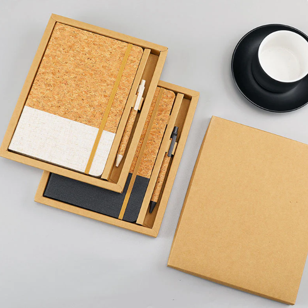 A5 Eco Cork Hardcover Notebook - BH-EN 1340