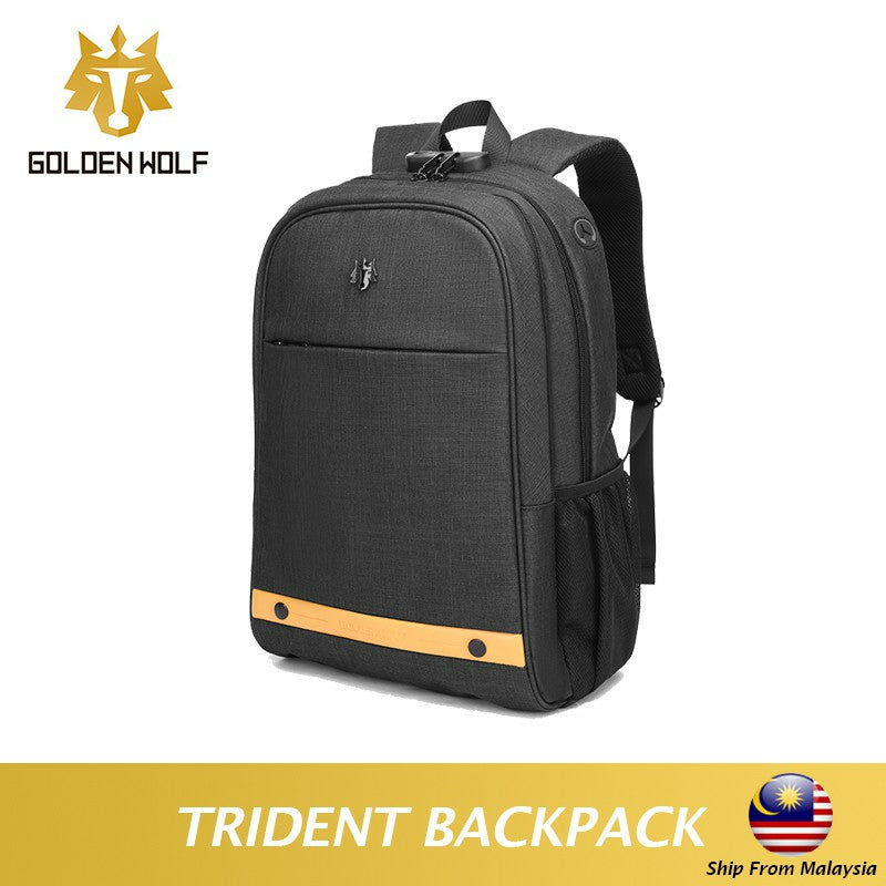 Golden Wolf Trident Backpack (15.6" Laptop)