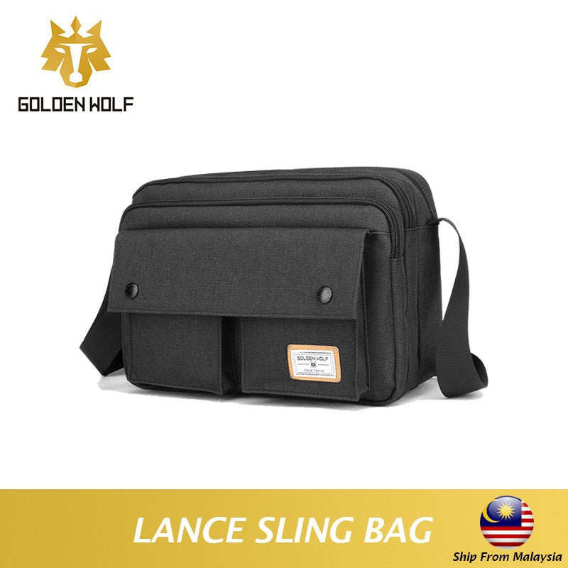 Golden Wolf Lance Crossbody Sling (9.7" Tablet)