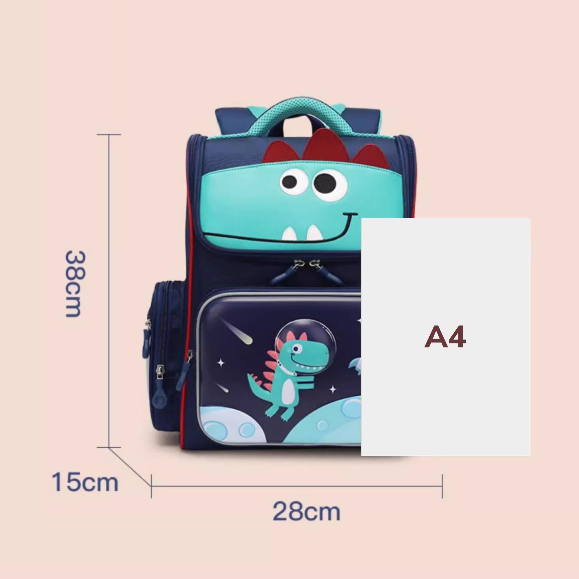 Sun Eight Surfz Ergonomic Spine Protection Primary School Bag - Sun Eight