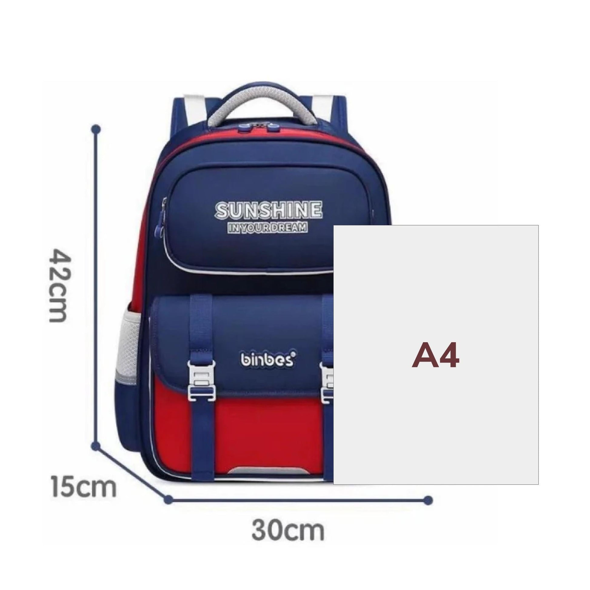 Sun Eight x Binbes Beamz Ergonomic Spine Protection Primary School Bag - Sun Eight