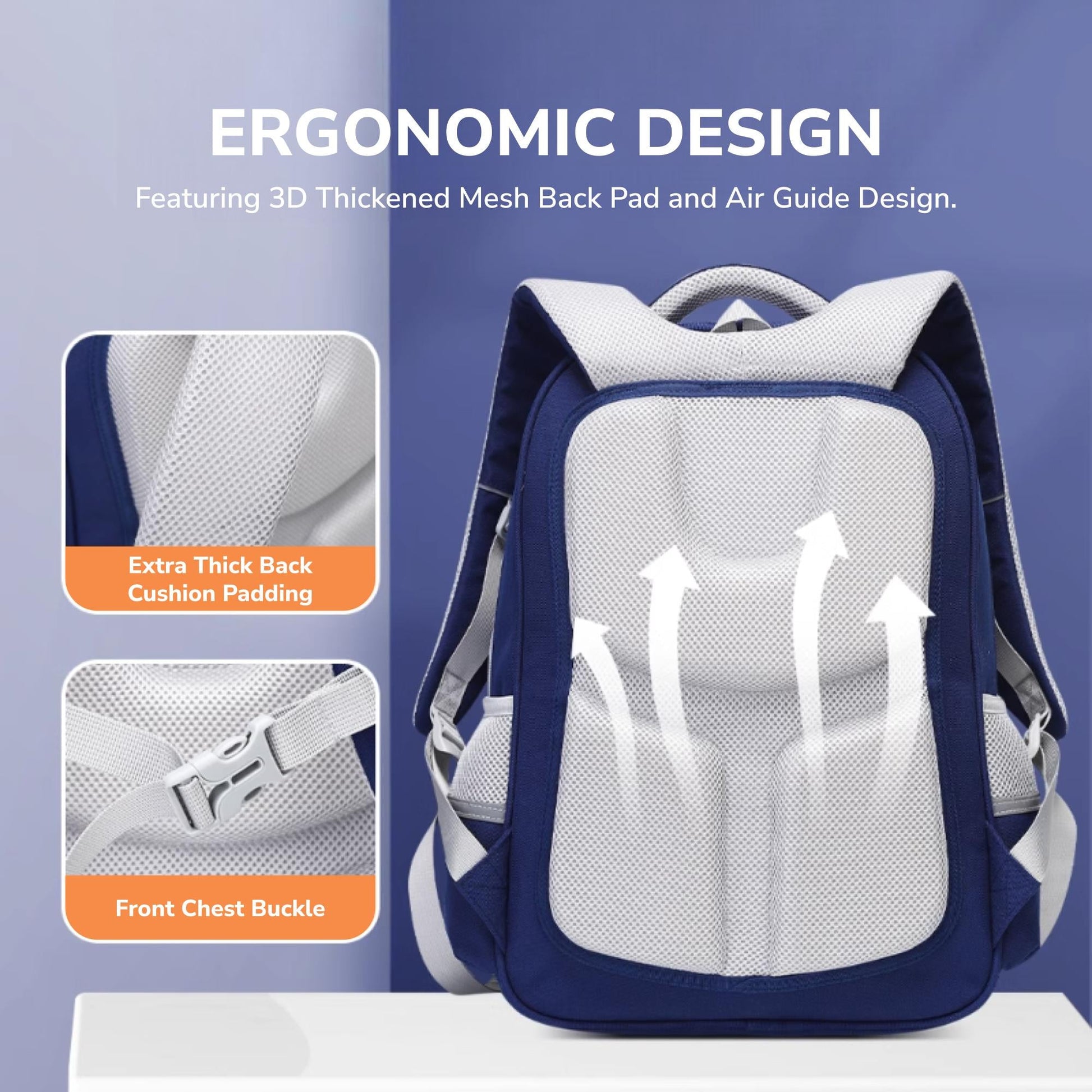 Sun Eight Lookz Ergonomic Spine Protection Primary School Bag - Sun Eight