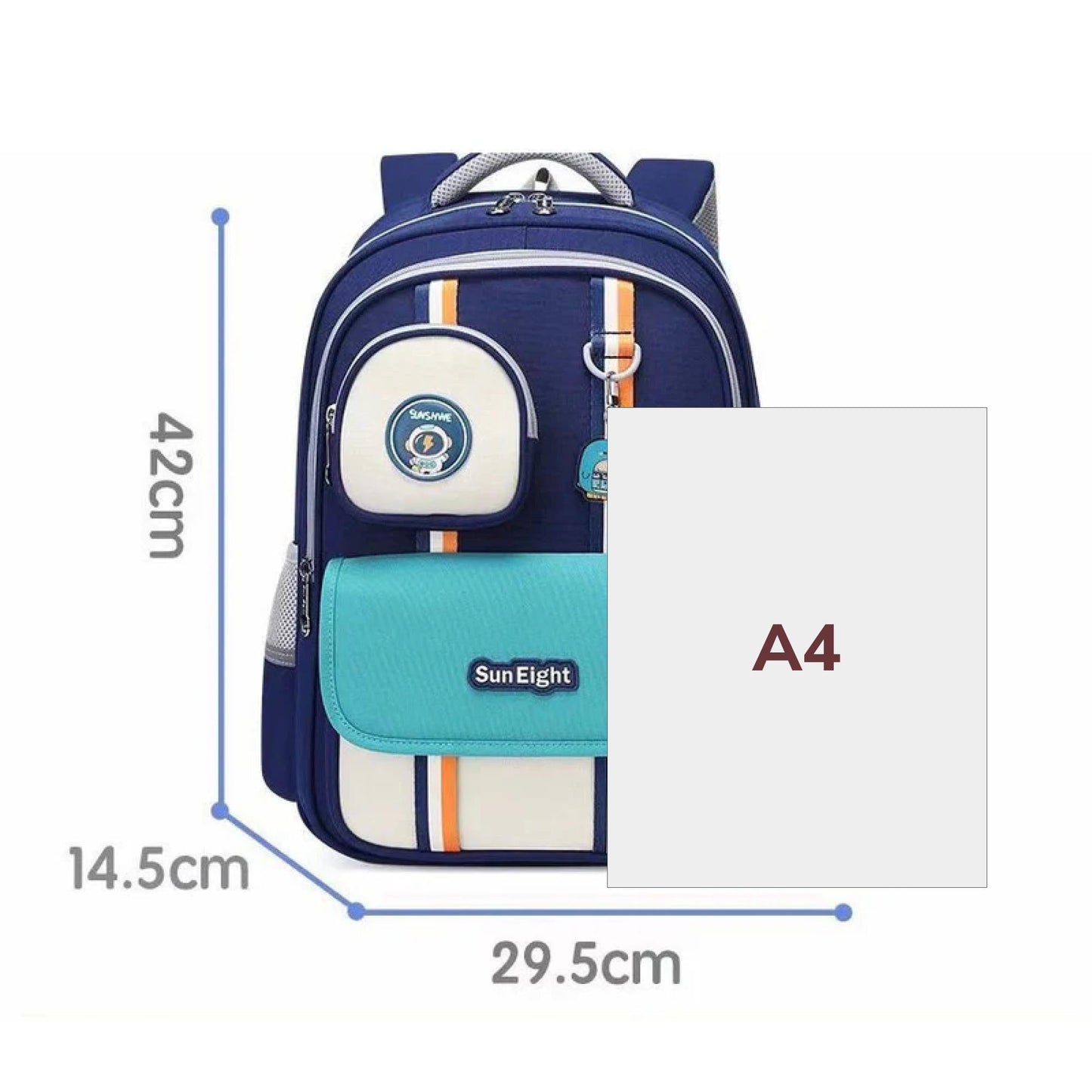 Sun Eight Lookz Ergonomic Spine Protection Primary School Bag - Sun Eight