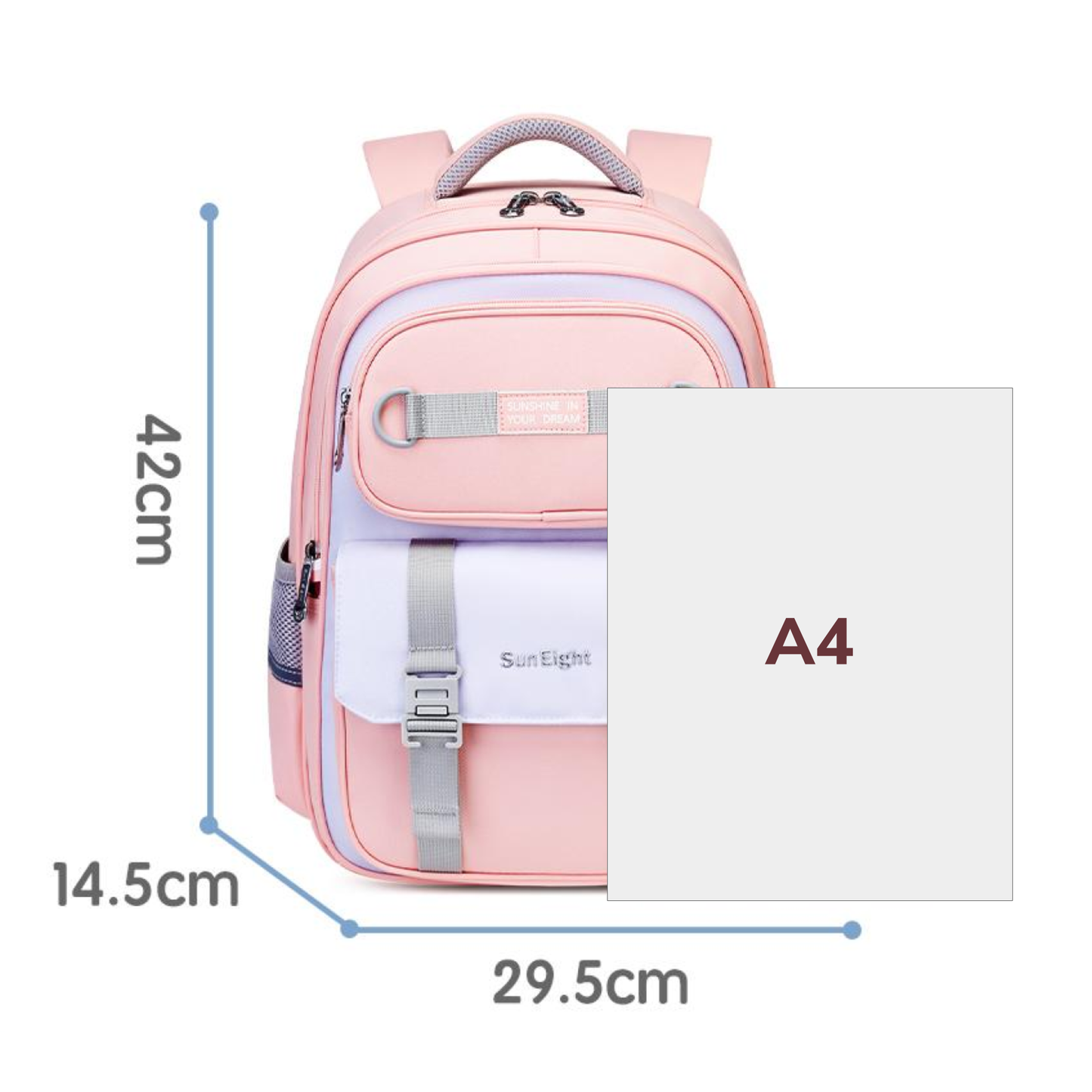 Sun Eight Middlez Ergonomic Spine Protection Primary School Bag - Sun Eight