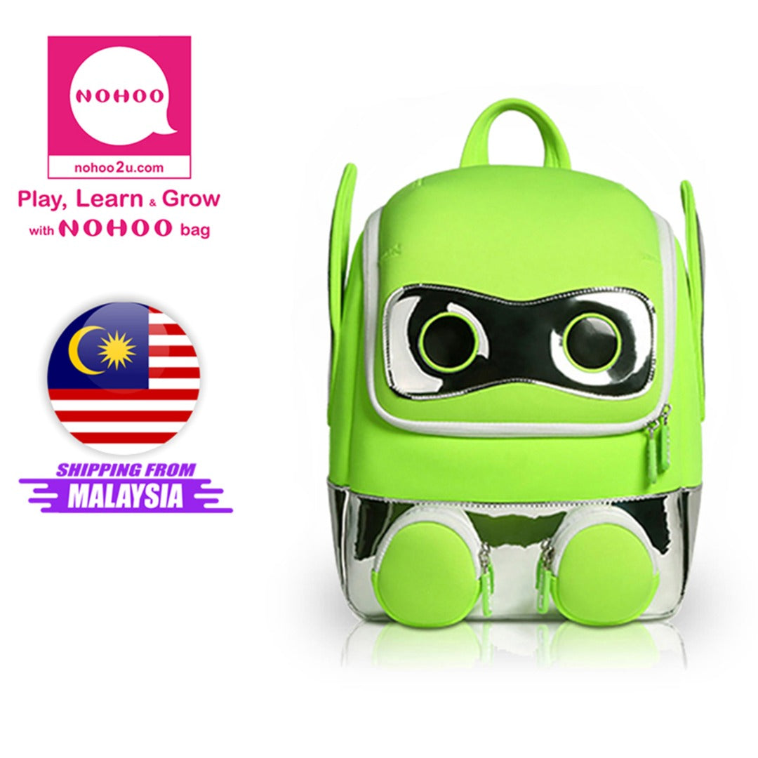 NOHOO Kid 3D Robot (New) Design School Bag Waterproof Preschool Backpack Bags