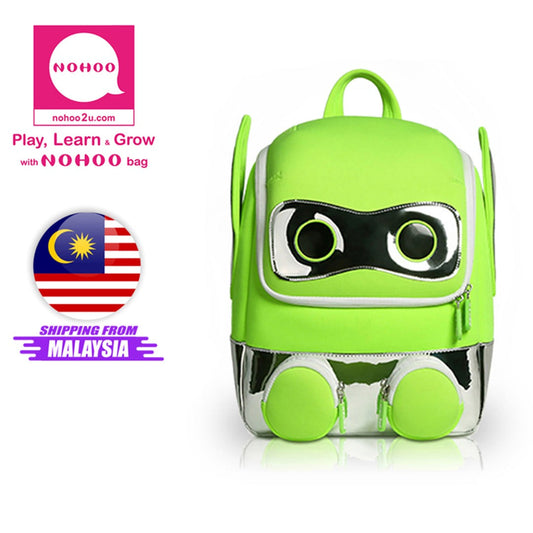 NOHOO Kid 3D Robot (New) Design School Bag Waterproof Preschool Backpack Bags