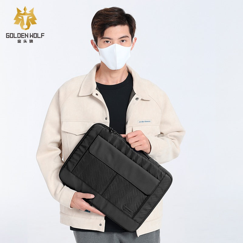 Golden Wolf i-Finn Laptop Briefcase (Polyester Material)