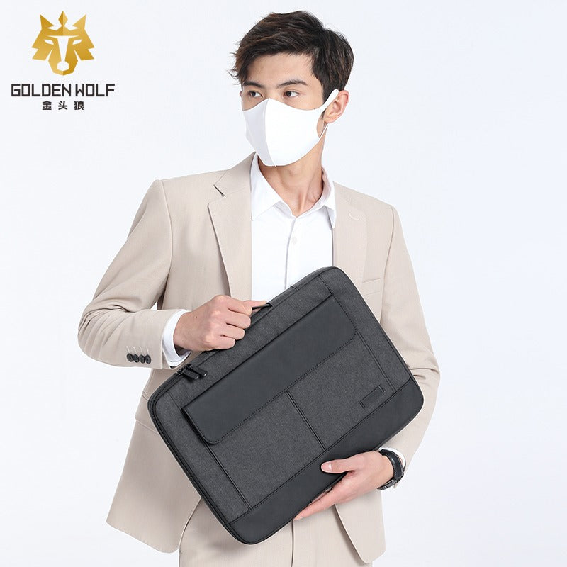 Golden Wolf i-Finn Laptop Briefcase (Oxford Material)