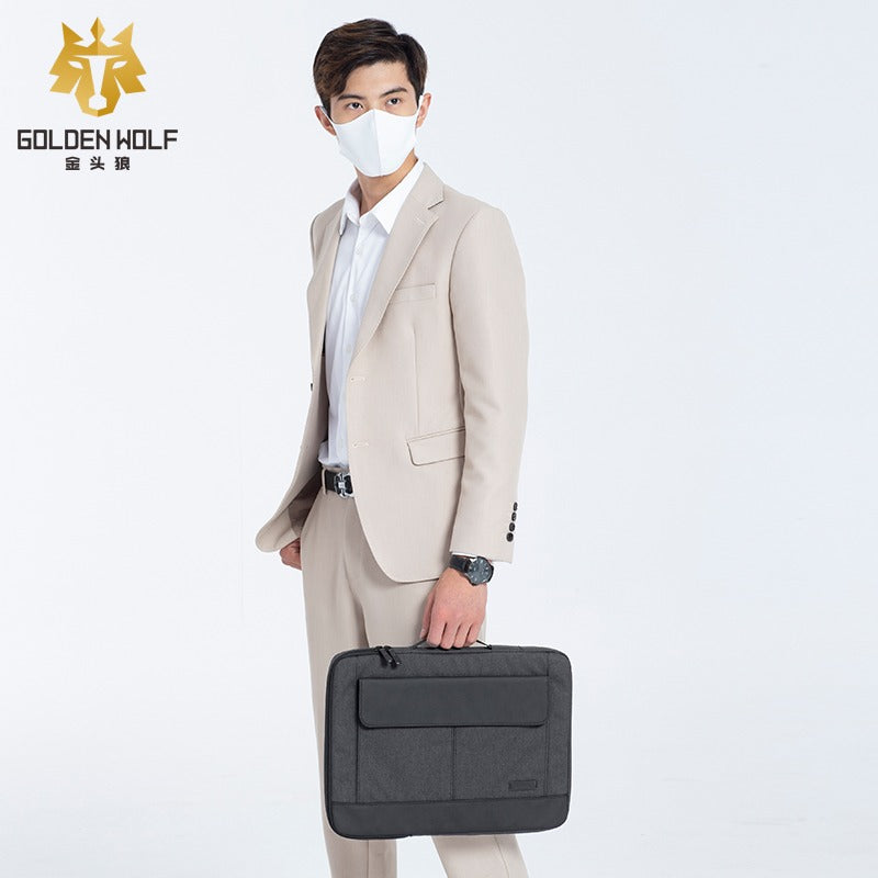 Golden Wolf i-Finn Laptop Briefcase (Oxford Material)