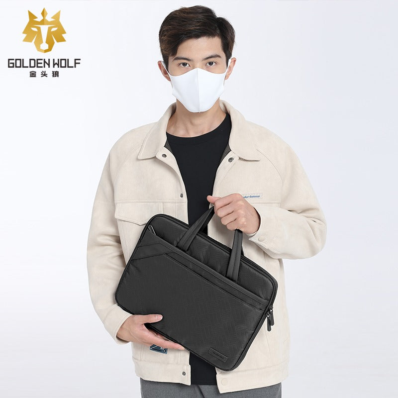 Golden Wolf i-Owen Laptop Briefcase (Polyester Material)