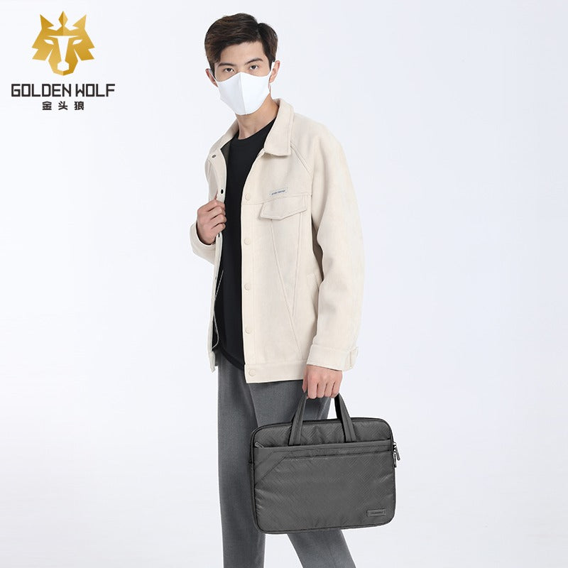 Golden Wolf i-Owen Laptop Briefcase (Polyester Material)