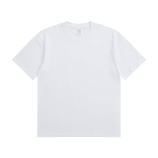 250G Adult Round Neck Short Sleeve T-Shirt - White