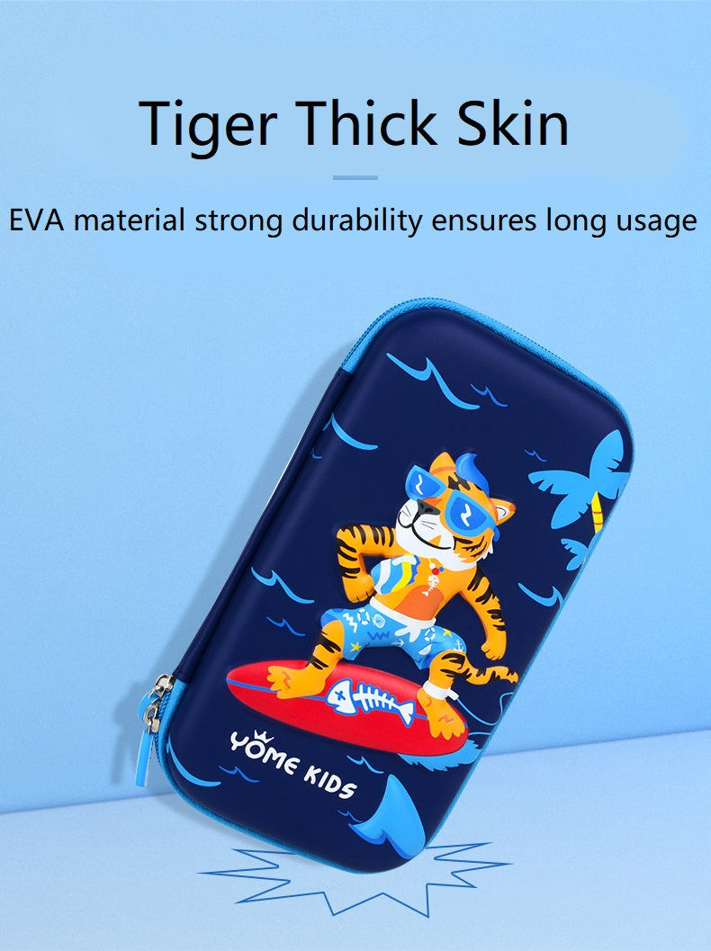 Yome Surfing Tiger Pencil Case