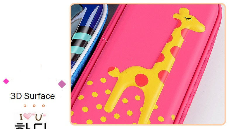 Yome Giraffe Pencil Case EVA+PU Material Hard Casing Back To School