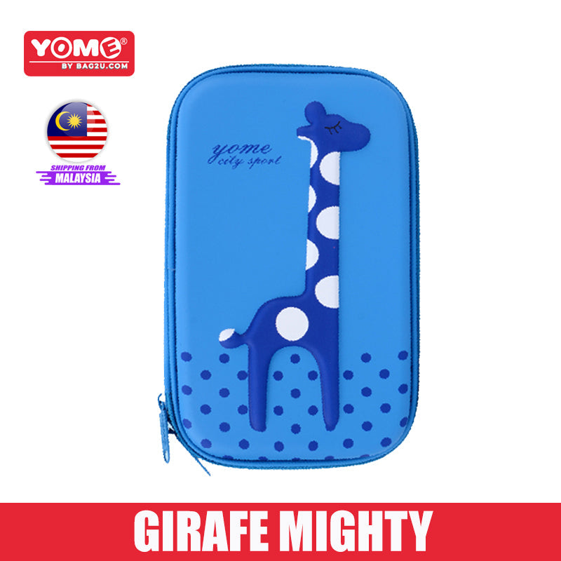 Yome Giraffe Pencil Case EVA+PU Material Hard Casing Back To School