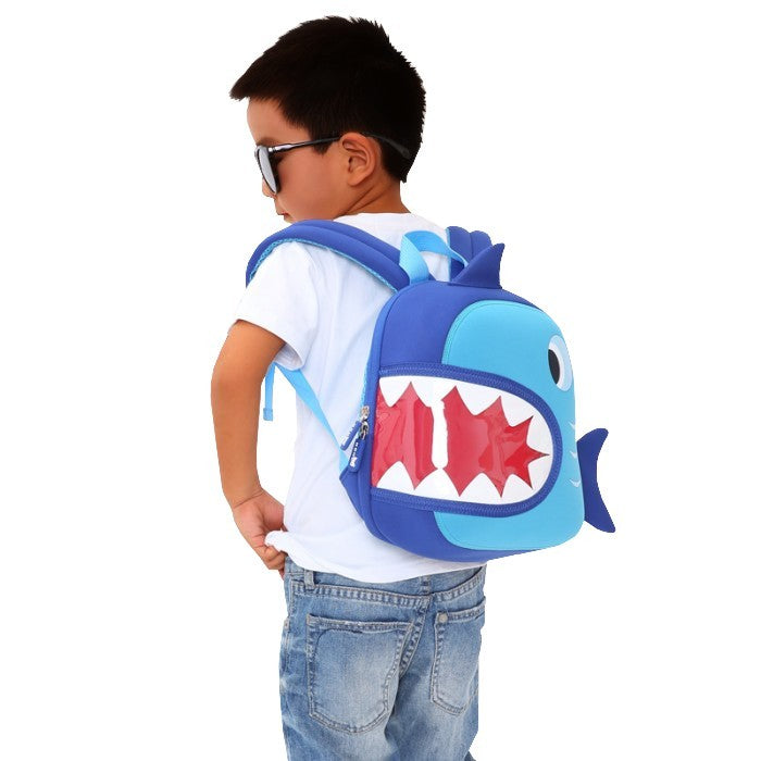 NOHOO Kid Shark 3D Design School Bag Waterproof Preschool Backpack Bags Ocean