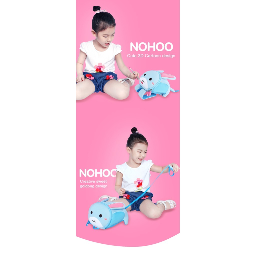 NOHOO Kids Bunny (New) 3D Design Newborn Bag Toodler Bags Travel Kids Bag Bags