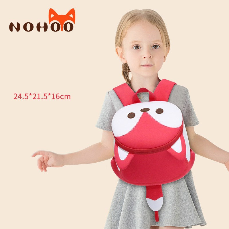 NOHOO Kids RED LITTLE FOXY (New) Waterproof Harness Travel Newborn Cute Kids Bag